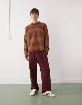 Prohibited Oversized Gradient Knit Sweater In Brown