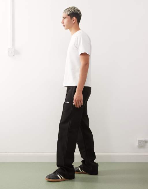 Prohibited - Oversized og løstsiddende sorte joggingbukser med logo i 360 gsm-stof, 3 af 5