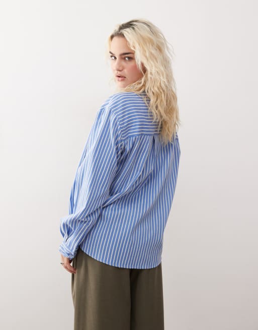Prohibited oxford shirt in blue stripe, 4 of 4