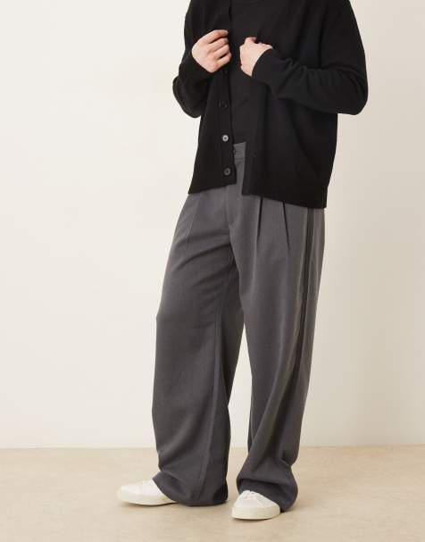 Prohibited - Pantalon à pinces doubles - Gris - view 1