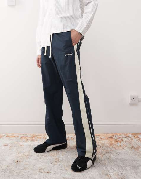 Prohibited - Pantalon de jogging rayé - Bleu marine - view 1