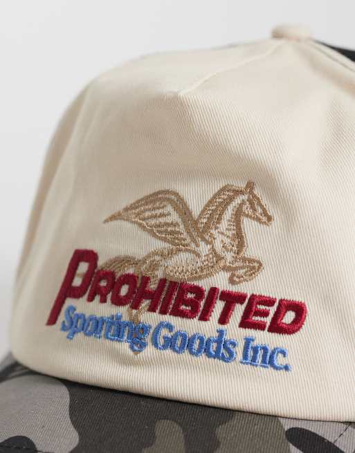 Prohibited - Pegasus - Casquette à visière contrastante - Crème/camouflage, 3 de 3