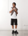 [Prohibited] Prohibited pleated shorts in black 2XL Black
