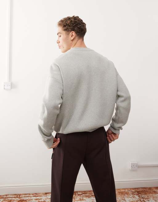 Prohibited - Pull en maille à logo - Gris, 4 de 4