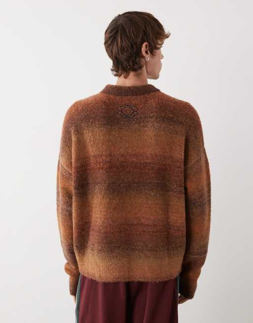 Prohibited - Pull oversize en maille - Marron dégradé, 3 de 5