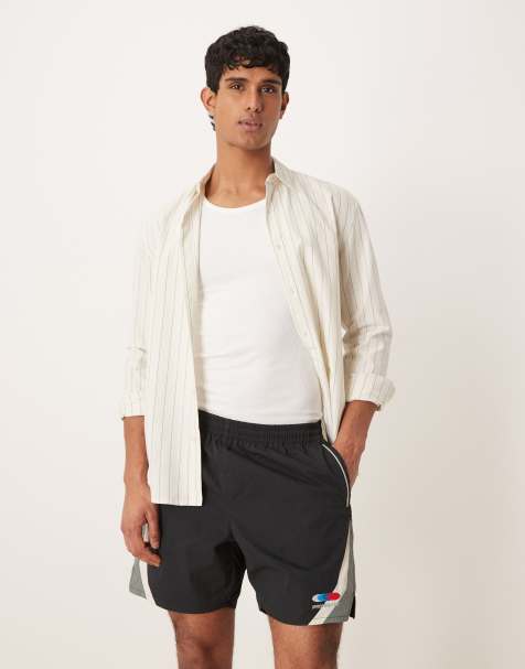 Prohibited racer track shorts in black - view 1