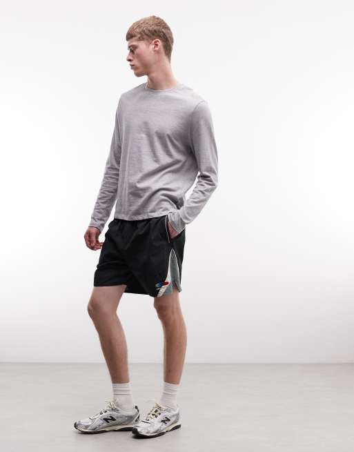Prohibited racer track shorts in black , 3 of 5