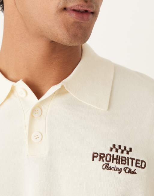 Prohibited - Råhvid polo, 5 af 5