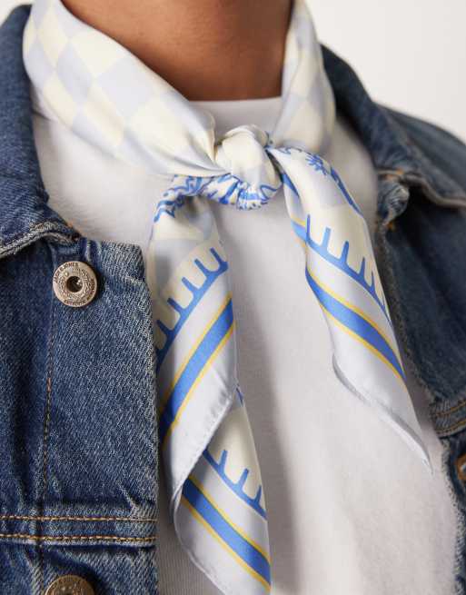 Prohibited – Rush – Blå, rutig scarf, 3 av 3