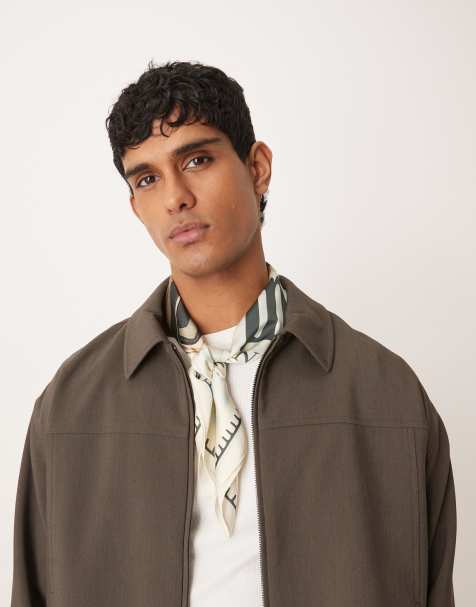 Prohibited rush checkered scarf in cream - view 1