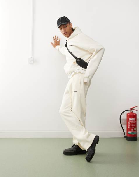 Prohibited script logo co ord in cream - view 1