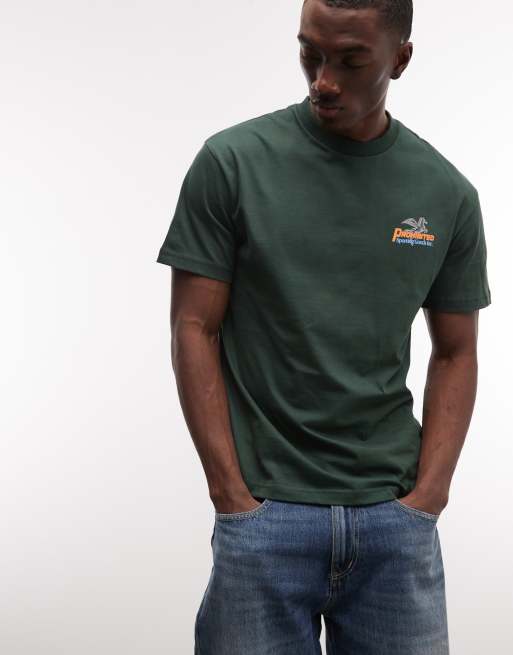 Prohibited - Showroom - T-shirt met print op de achterkant in groen, 3 van 5