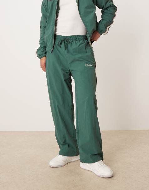 Prohibited slipstream trackpants co-ord in green - view 1