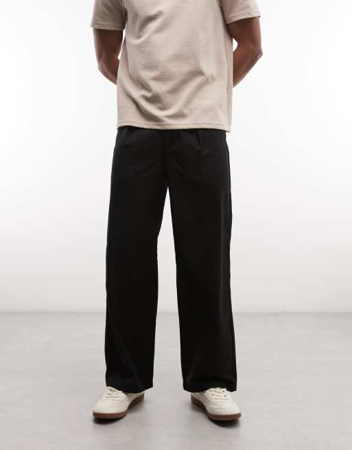 Prohibited soho pleated vintage pants in black, 2 of 5