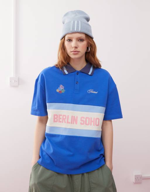 Prohibited - Soho - Polo vintage blu
