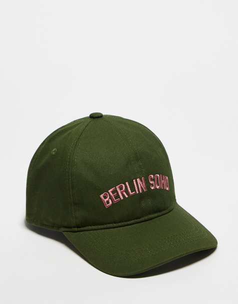Prohibited soho slogan cap in green - view 1