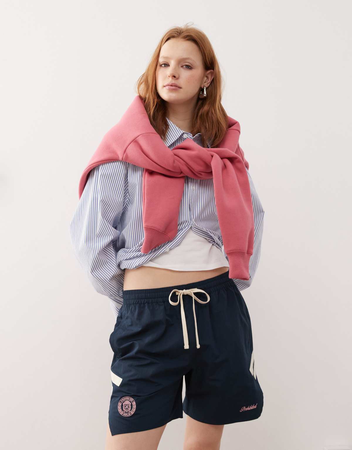 Prohibited sport shorts in navy
