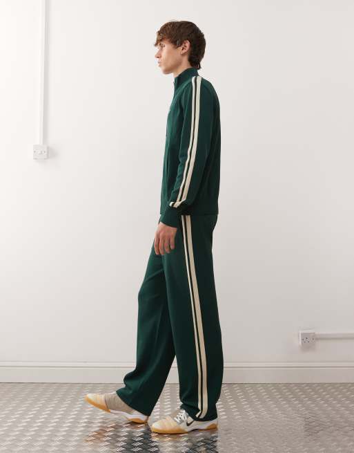 Prohibited straight fit logo knit trackies in green (part of a set), 3 of 5