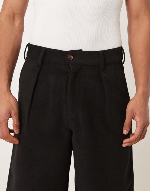 Prohibited – Svarta shorts med dubbla veck , 5 av 5