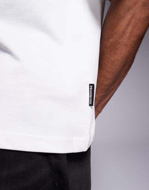 Prohibited - T-shirt à logo graphique - Blanc, 5 de 5