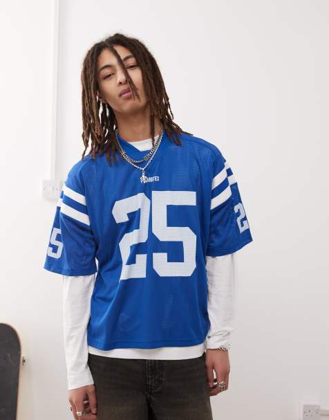 Prohibited - T-shirt in maglia blu con scritta "Social Club" - view 1