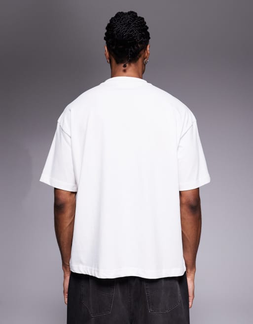 Prohibited – T-Shirt mit Logo-Grafik in Weiß, 3 von 5