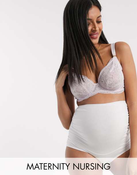 Projectme Nursing Heroine lace flexiwire plunge bra in lilac - view 1