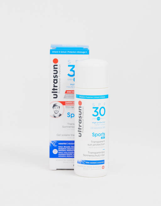 Protección en gel transparente con FPS 30 Sports de 100 ml de Ultrasun