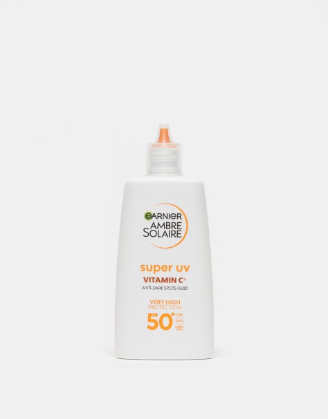 Protector solar fluido para el rostro con vitamina C y FPS 50+ Super UV de 40 ml de Garnier Ambre Solaire - view 1