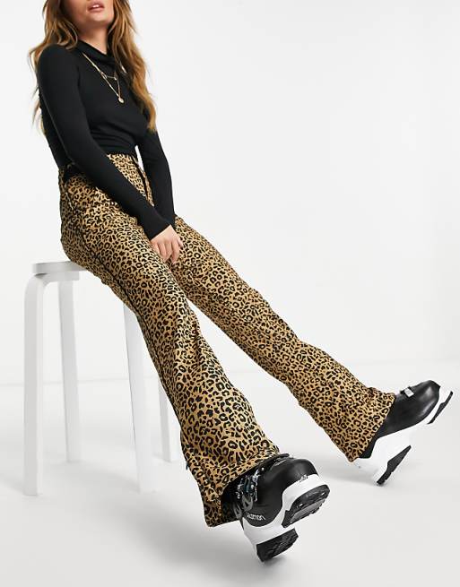 Protest Angle 20 leopard ski pants in brown | ASOS