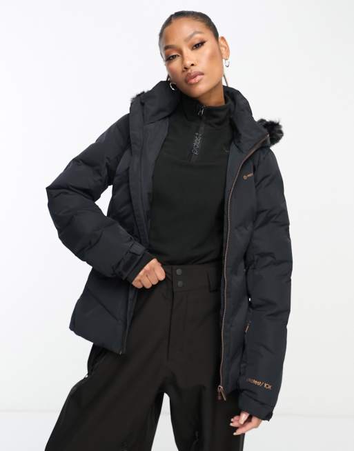 manteau noir ski