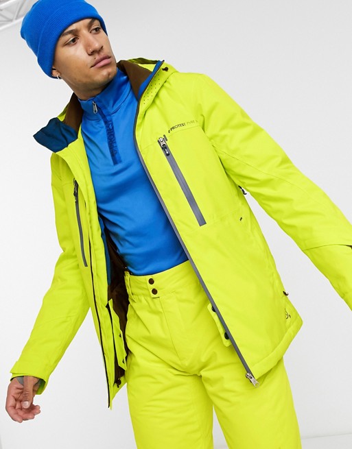Protest Clavin ski jacket in yellow