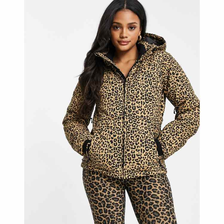 Protest Dallas Veste de ski à imprimé léopard ASOS