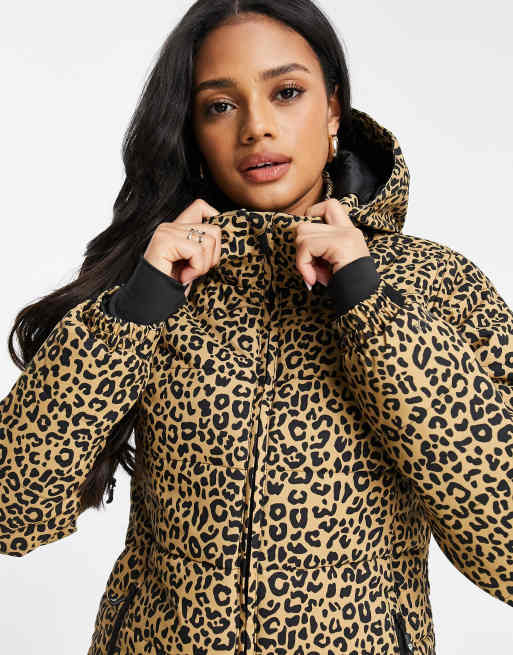 Veste ski leopard sale