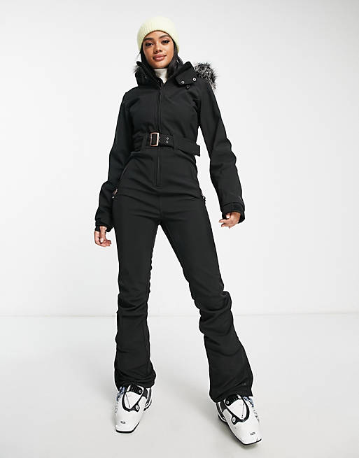 Protest Glamour ski suit in black | ASOS