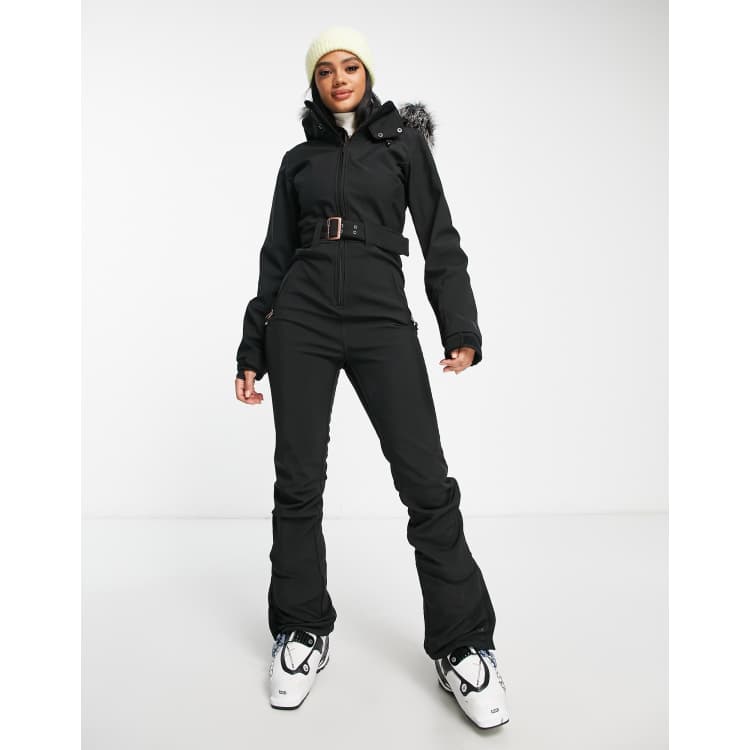 Asos black sale ski suit