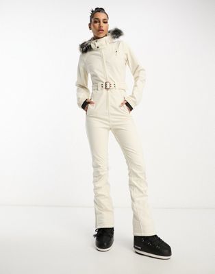 Protest Glamour ski suit in white