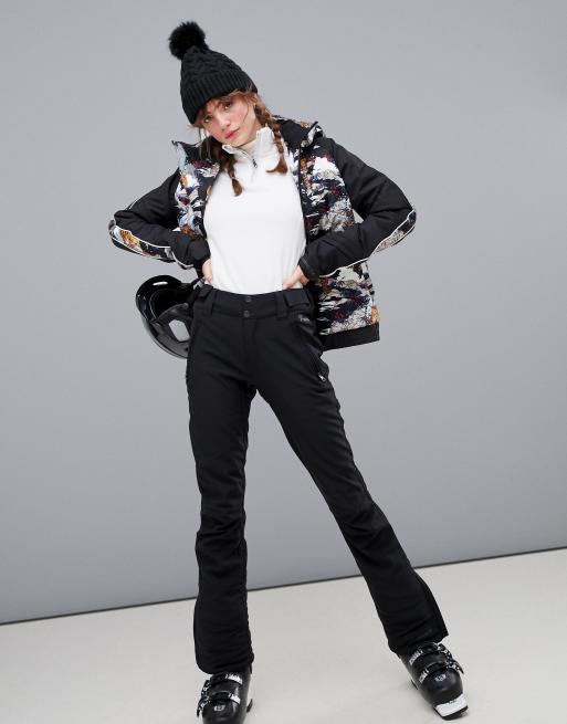 Protest - Lole - Pantaloni da sci neri in softshell