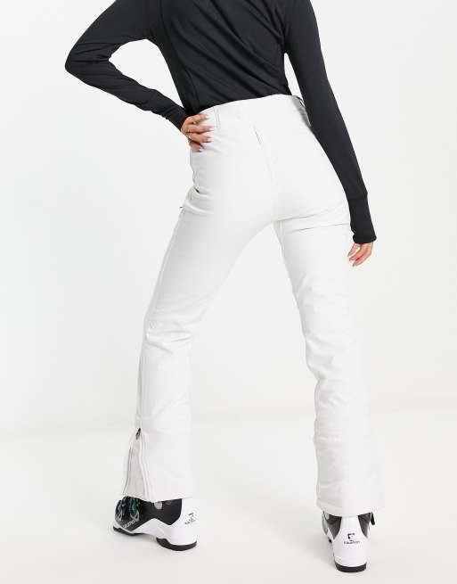 Protest Retro ski suit in black with white stripe