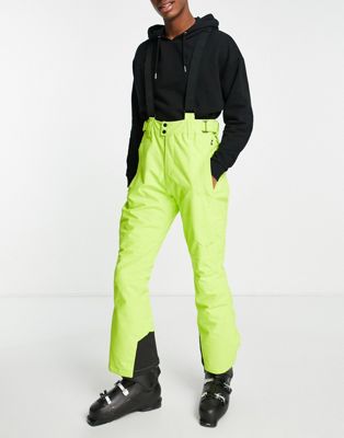 Protest owen ski trousers in light green
