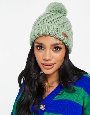 Protest Paisley 21 Pom beanie in green