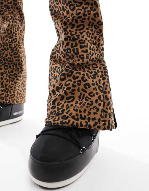 Protest - Heather - Termo-leggings med brunt leopardprint