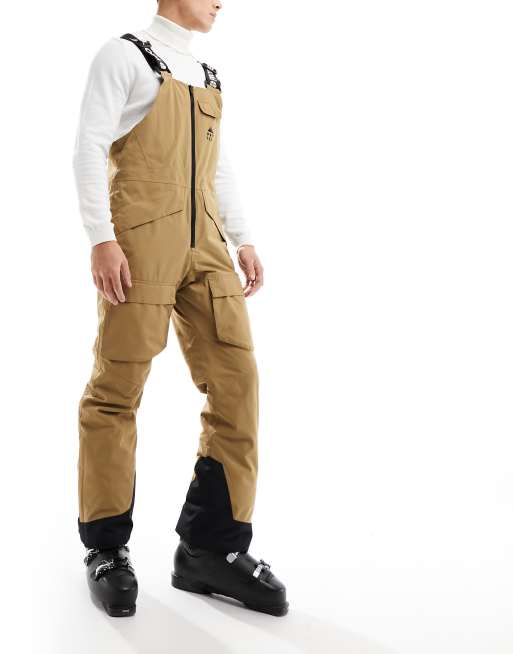 Protest Prtarello ski bib in brown 