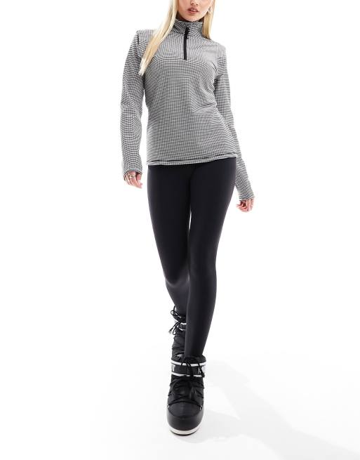 Protest Prtkazbegi quarter zip base layer in black, 2 of 4