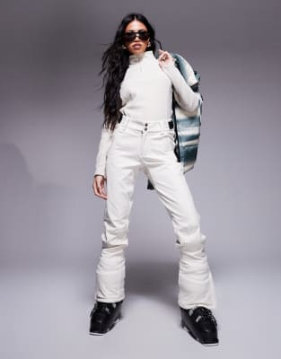 Protest - Prtrelole - Pantalon de ski slim stretch en tissu softshell - Blanc cassé