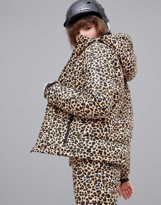 Protest leopard print ski on sale jacket