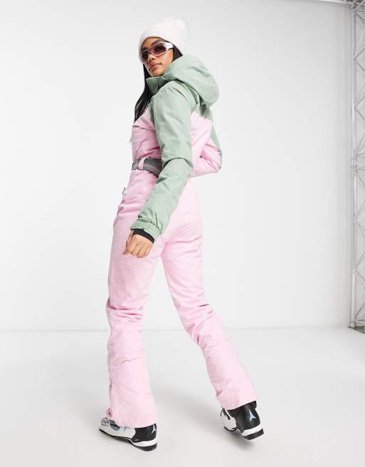 Womens pink clearance ski suit