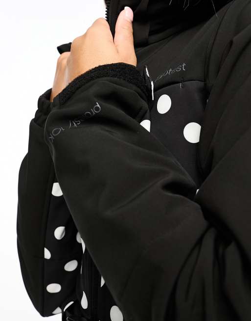 Polka dot shop ski jacket