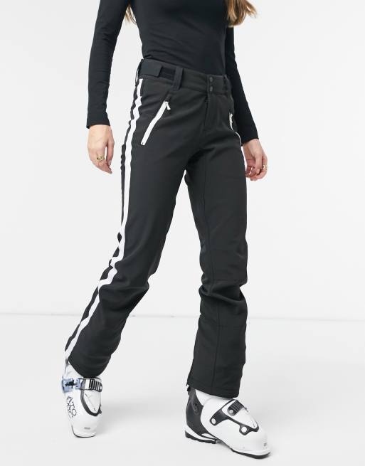 Protest Stripe ski pant in black