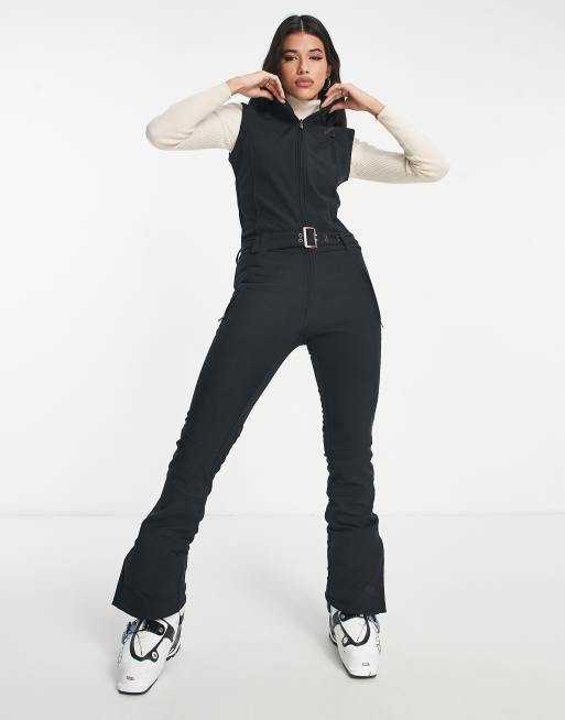 Protest Sunna sleeveless ski suit in black | ASOS